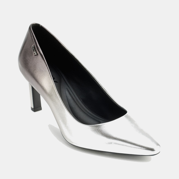 DKNY Women's Charlie Slip On Pumps - Pewter and Silver