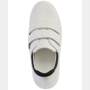 DKNY Women's Jamiah Platform Sneakers - White and Black - Image 5