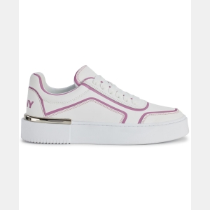 DKNY Women's Baylor Slip On Sneakers - White and Pink - Image 3