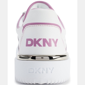 DKNY Women's Baylor Slip On Sneakers - White and Pink - Image 4