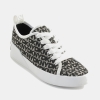DKNY Women's Mar Lace Up Sneakers - White and Black