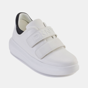 DKNY Women's Jamiah Platform Sneakers - White and Black