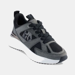 DKNY Women's Zofi Lace-Up Sneakers - Black/ Graphic