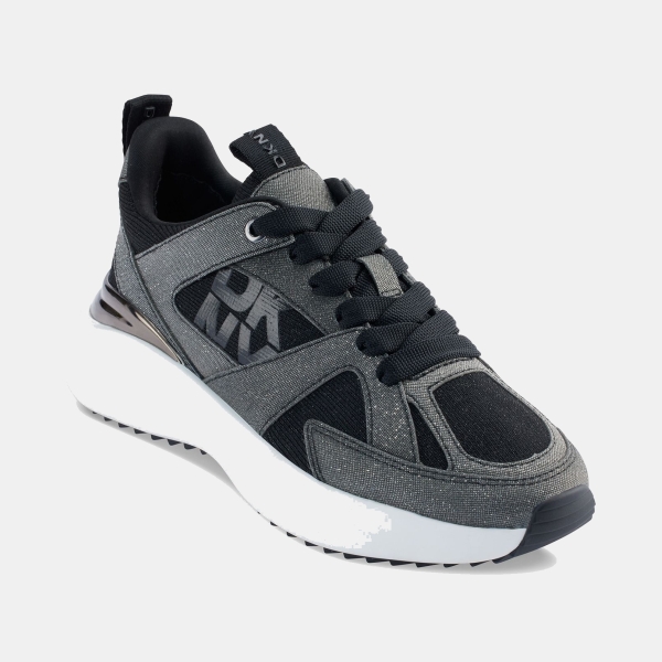 DKNY Women's Zofi Lace-Up Sneakers - Black/ Graphic