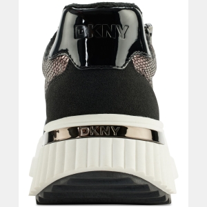 DKNY Women's Laurence Zip Sneakers - Pewter/ Black - Image 4