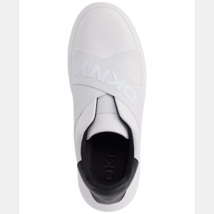 DKNY Women's Jaye Slip-On Sneakers - White/black - Image 5