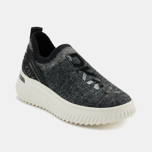 DKNY Women's Leighton Slip On Sneakers - Black/light grey