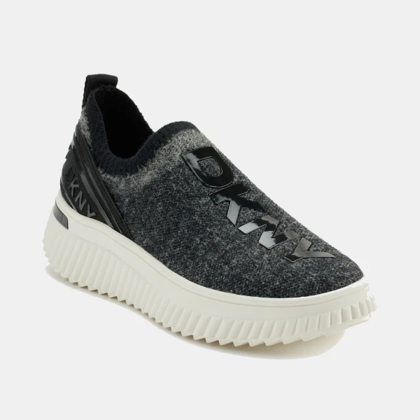 DKNY Women's Leighton Slip On Sneakers - Black/light grey