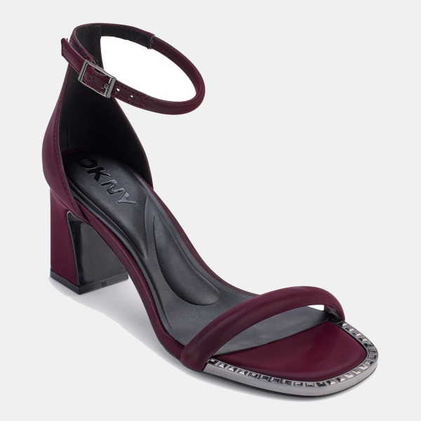 DKNY Women's Wenda Ankle Strap Dress Sandals - Wine