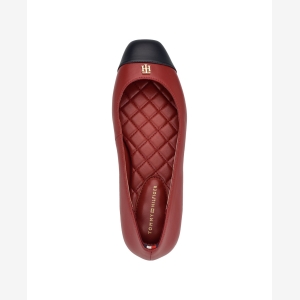 Tommy Hilfiger Women's Bekim Cap Toe Ballet Flats - Dark Red - Image 5