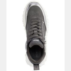 DKNY Women's Lakelyn Zip Platform Sneakers - Gray - Image 5