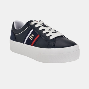 Tommy Hilfiger Women's Badria Logo Platform Sneakers - Dark Blue
