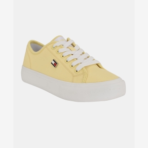 Tommy Hilfiger Women's Aressa Flag Lace-Up Sneakers - Yellow
