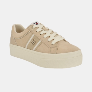 Tommy Hilfiger Women's Badria Logo Platform Sneakers - Light Natural