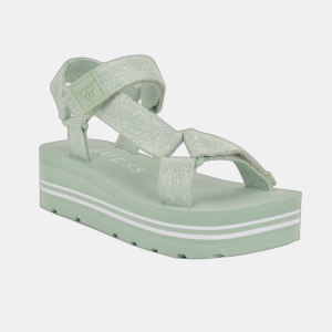 Women's Avin Logo Sport Sandals - Light Green/White Logo