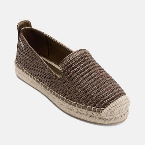 DKNY Women's Mallandra Espadrille Flats - Brown/ Bronze