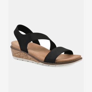 Cliffs by White Mountain Women's Tinnley Wedge Slip-On Sandals