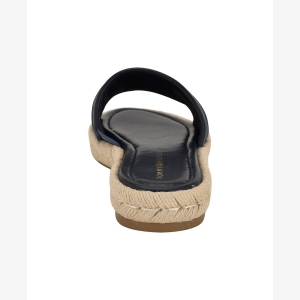 Tommy Hilfiger Women's Hadjea Espadrille Slip-On Flat Sandals - Black/Denim - Image 4