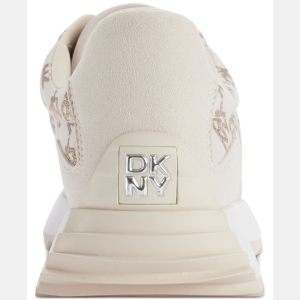 DKNY Women's Naples Checkered Running Sneakers - Bone - Image 4