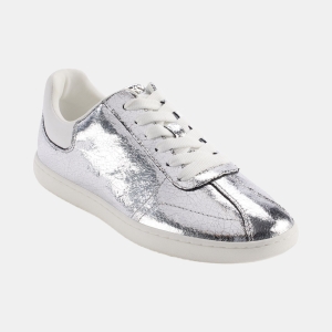 DKNY Women's Seacliff Lace-Up Sneakers - Nickel