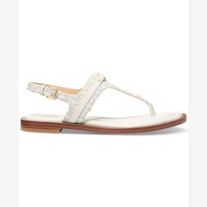 Michael Kors Women's Mandy Logo Slingback Thong Sandals - Vanilla/ Cream - Image 3