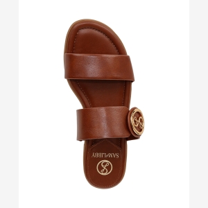 Sam and Libby Women's Tamora Double Band Slide Flat Sandals - Image 5