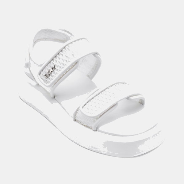 DKNY Women's Owyn Chunky Platform Sandals - White