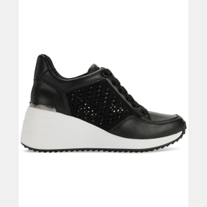 DKNY Women's Kalinda Stones Wedge Sneakers - Black/ Black - Image 3