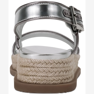 DKNY Women's Bernae Slingback Sandals - Silver - Image 4