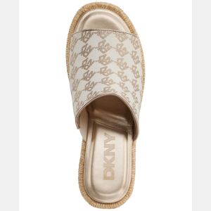 DKNY Women's Conrad Slip-On Wedge Sandals - Bone - Image 5