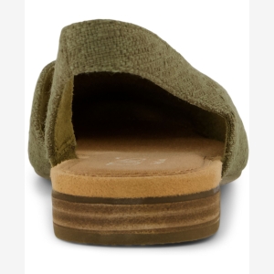 TOMS Women's Alene Slingback Flats - Military Olive Two Tone Slub - Image 4