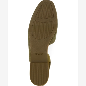 TOMS Women's Alene Slingback Flats - Military Olive Two Tone Slub - Image 6