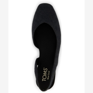TOMS Women's Alene Slingback Flats - Black Two Tone Slub - Image 5