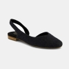 TOMS Women's Alene Slingback Flats - Black Two Tone Slub