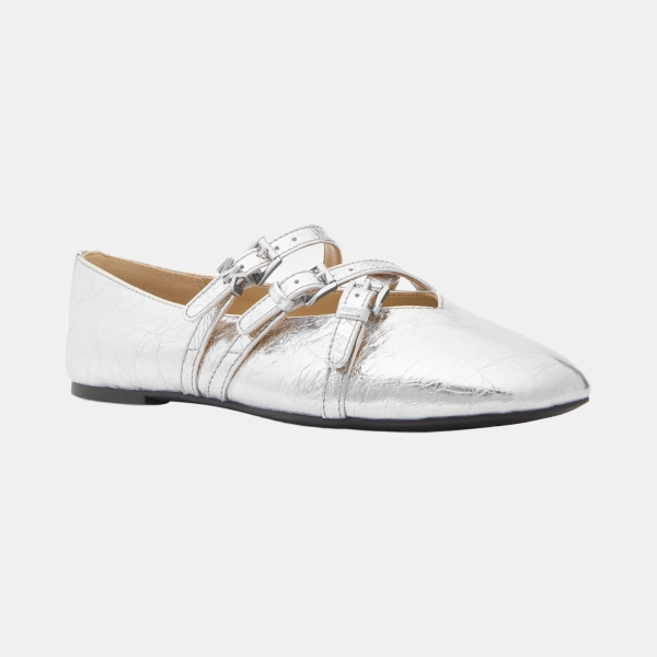 Women's Indy Flex Ballet Flats - Silver