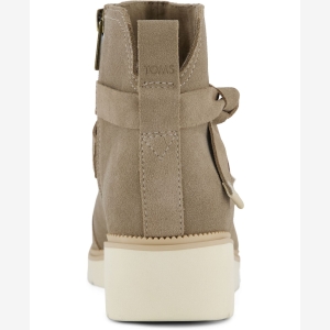 TOMS Women's Marlow Wedge Boots - Water Repellent Military Olive - Image 4