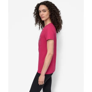 DKNY Women's Sport Glitter Logo Crew Neck T-shirt - Wildberry/silver - Image 3