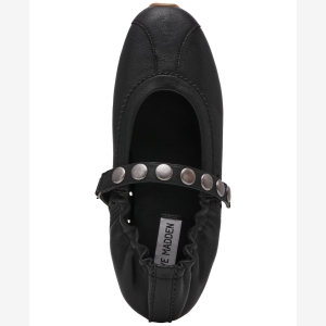 Steve Madden Anaya-St Studded Mary-Jane Ballet Flats - Black - Image 5