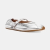 Steve Madden Anaya-St Studded Mary-Jane Ballet Flats - Silver