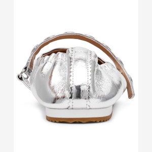 Steve Madden Anaya-St Studded Mary-Jane Ballet Flats - Silver - Image 4