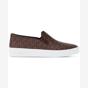 Michael Kors Women's Keaton Slip On Sneakers - Brown - Image 3