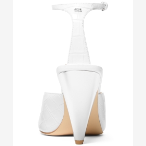 Michael Kors Women's Electra Ankle Strap Dress Sandals - Optic White - Image 4