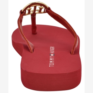 Tommy Hilfiger Women's Crelina Logo Flip Flop Sandals - Red - Image 4