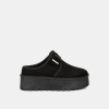 London Rag Womens Mayfield Buckle Strap Fur Platform Classic Slip-On