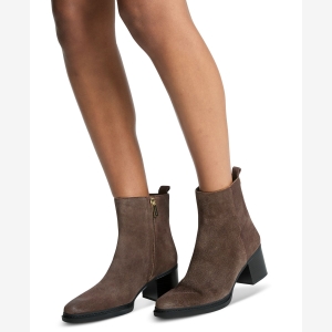 Michael Kors Women's Lex Stacked Heel Booties - Chocolate - Image 6