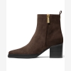 Michael Kors Women's Lex Stacked Heel Booties - Chocolate - Image 4