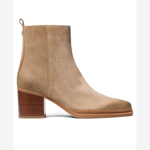 Michael Kors Women's Lex Stacked Heel Booties - Husk - Image 3
