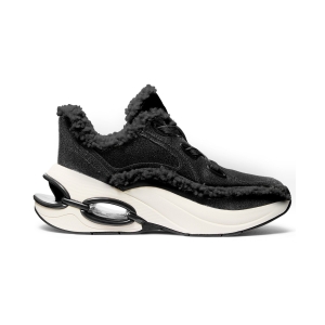 Michael Kors Women's Toni Trainer Fur Sneakers - Black - Image 3