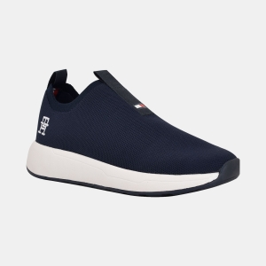 Tommy Hilfiger Women's Ada Lightweight Knit Slip-On Sneakers - Dark Blue/White