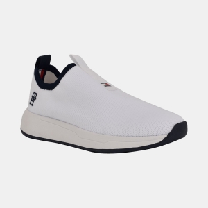 Tommy Hilfiger Women's Ada Lightweight Knit Slip-On Sneakers - White/Black